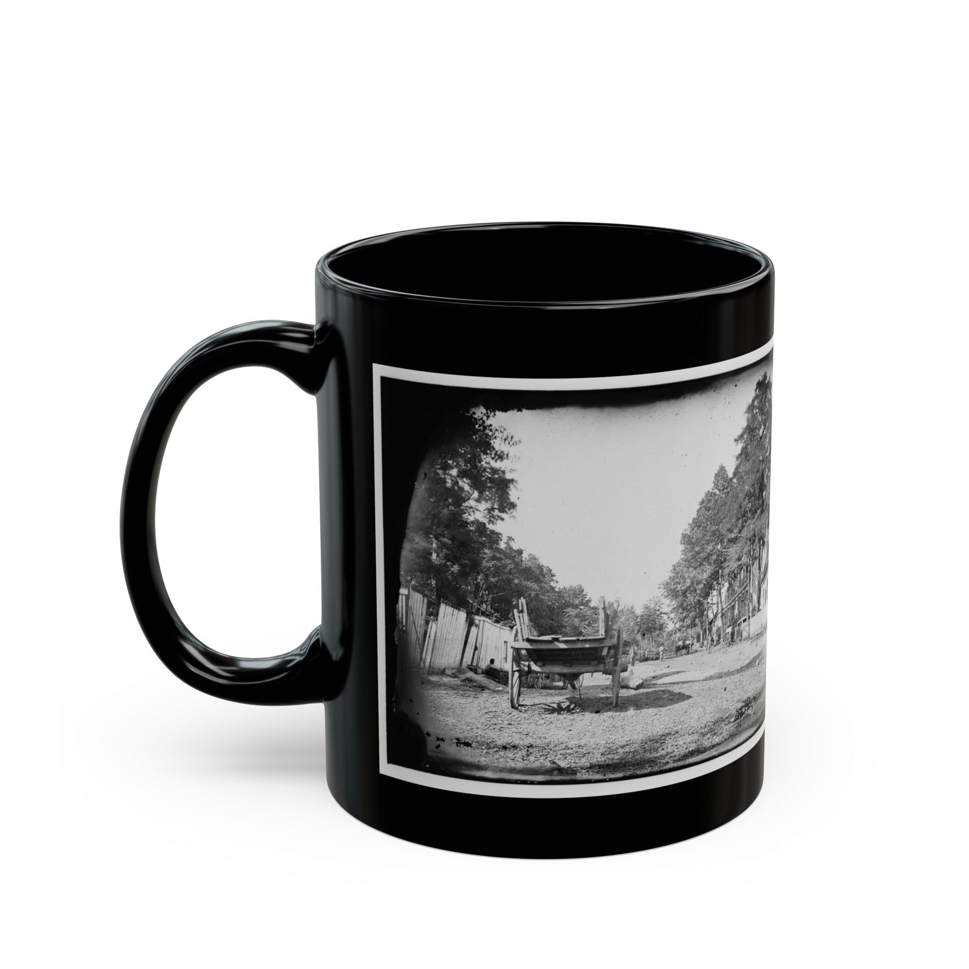 Warrenton, Virginia. Street View (U.S. Civil War) Black Coffee Mug-The Sticker Space