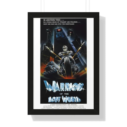 WARRIOR OF THE LOST WORLD 1983 - Framed Movie Poster 16″ x 24″ Black - The Sticker Space