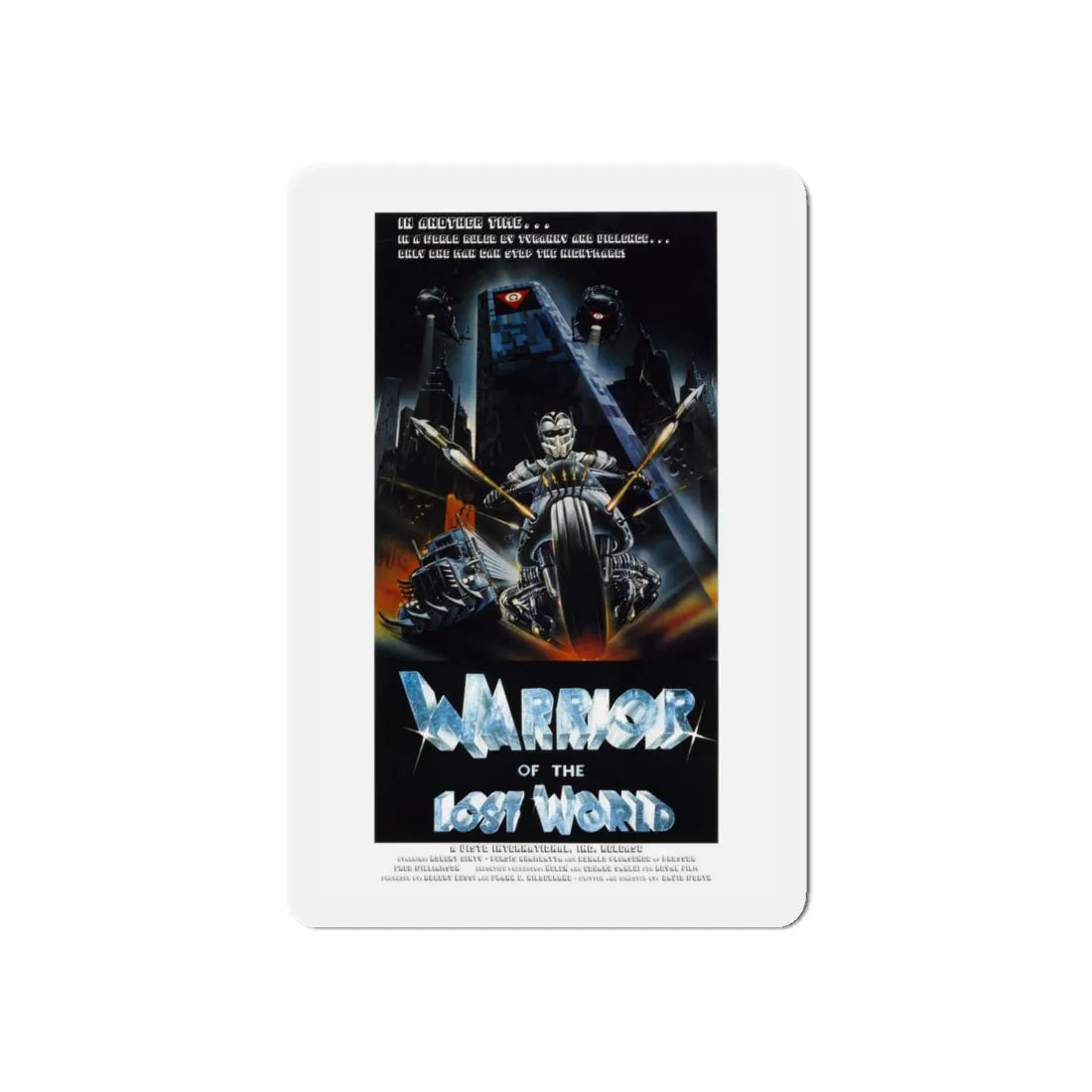 WARRIOR OF THE LOST WORLD 1983 Movie Poster - Refrigerator Magnet 6 Inch - The Sticker Space
