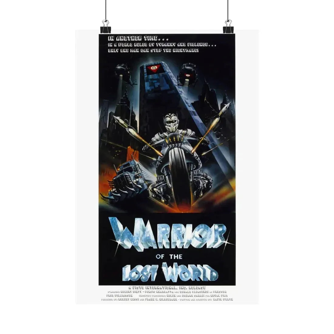 WARRIOR OF THE LOST WORLD 1983 - Paper Movie Poster 12″ x 18″ Matte - The Sticker Space