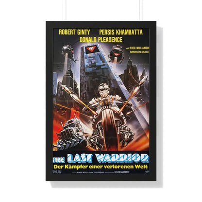 WARRIOR OF THE LOST WORLD (GERMAN) 1983 - Framed Movie Poster 20" x 30" Black - The Sticker Space