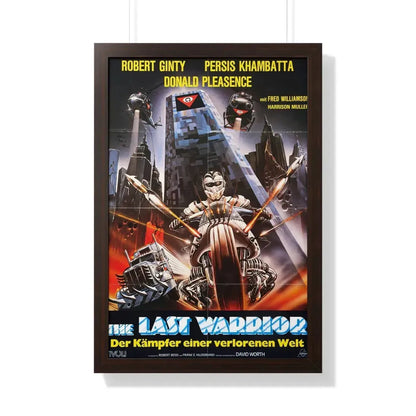 WARRIOR OF THE LOST WORLD (GERMAN) 1983 - Framed Movie Poster 20" x 30" Walnut - The Sticker Space