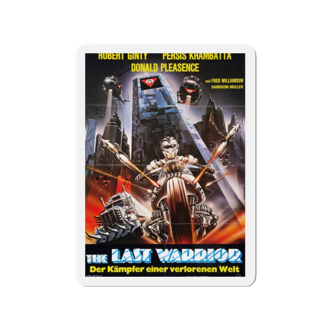 WARRIOR OF THE LOST WORLD (GERMAN) 1983 Movie Poster - Refrigerator Magnet 2 Inch - The Sticker Space