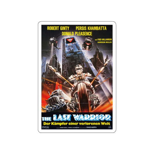 WARRIOR OF THE LOST WORLD (GERMAN) 1983 Movie Poster STICKER Vinyl Die-Cut Decal 2 Inch - The Sticker Space