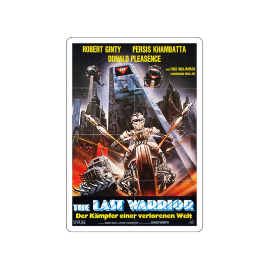 WARRIOR OF THE LOST WORLD (GERMAN) 1983 Movie Poster STICKER Vinyl Die-Cut Decal-White-The Sticker Space