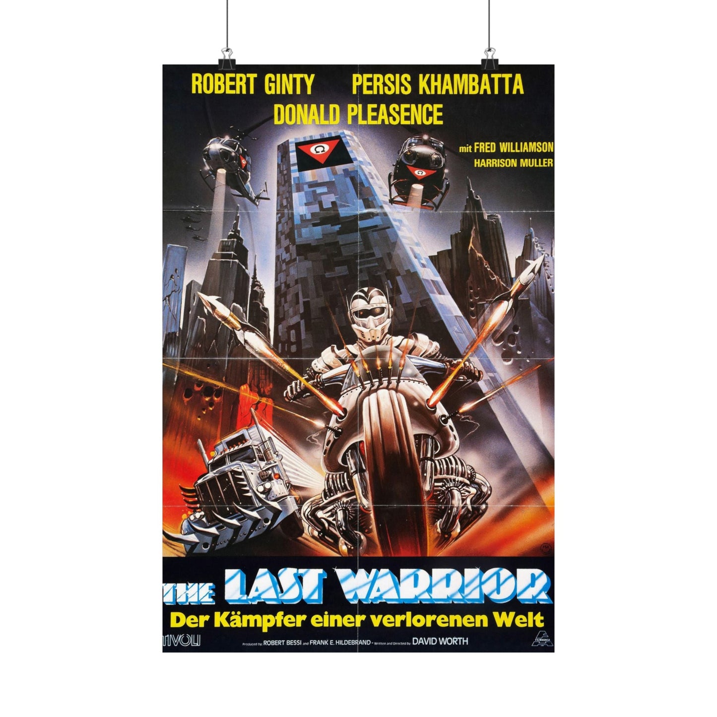 WARRIOR OF THE LOST WORLD (GERMAN) 1983 - Paper Movie Poster-16″ x 24″-The Sticker Space