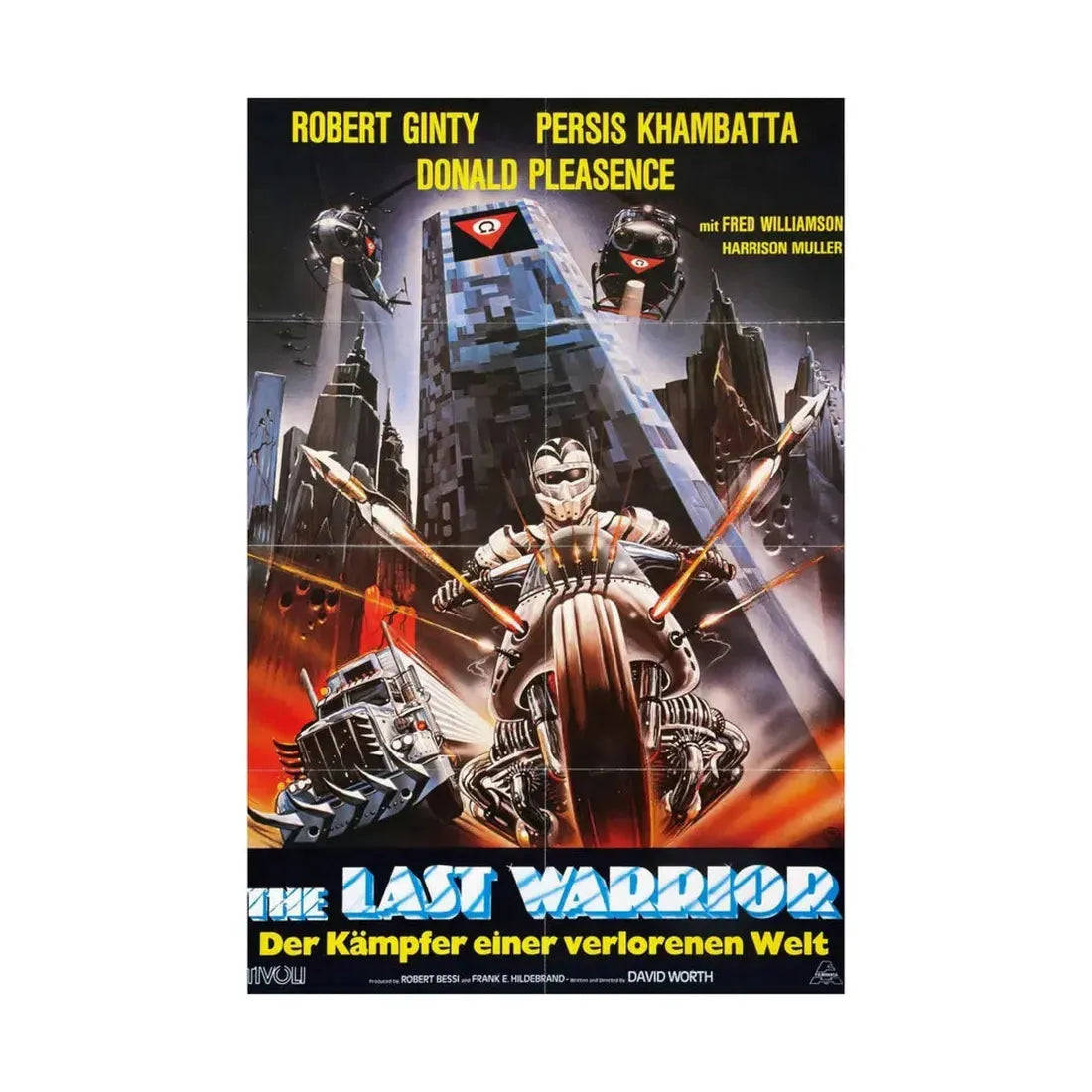 WARRIOR OF THE LOST WORLD (GERMAN) 1983 - Paper Movie Poster - The Sticker Space