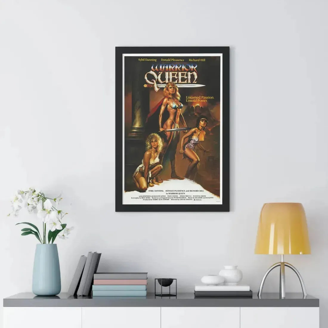 WARRIOR QUEEN 1987 - Framed Movie Poster - The Sticker Space