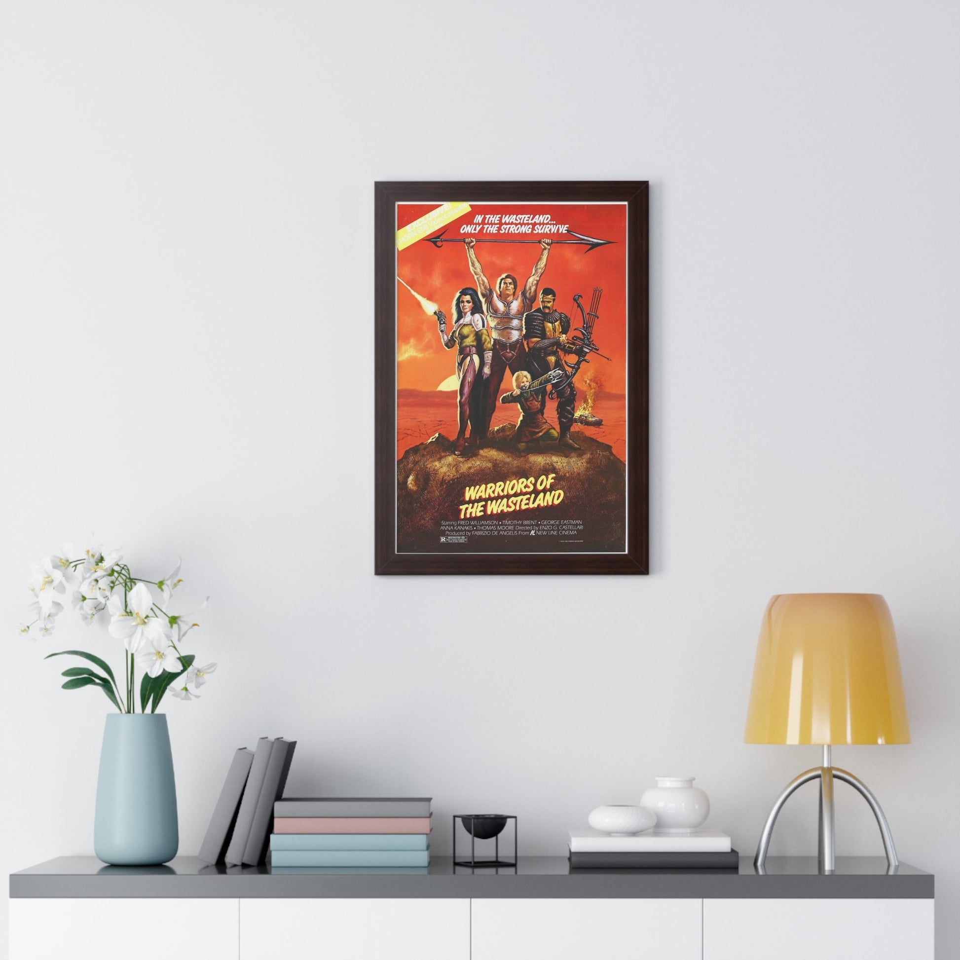 WARRIORS OF THE WASTELAND (THE NEW BARBARIANS) 1983 - Framed Movie Poster-The Sticker Space