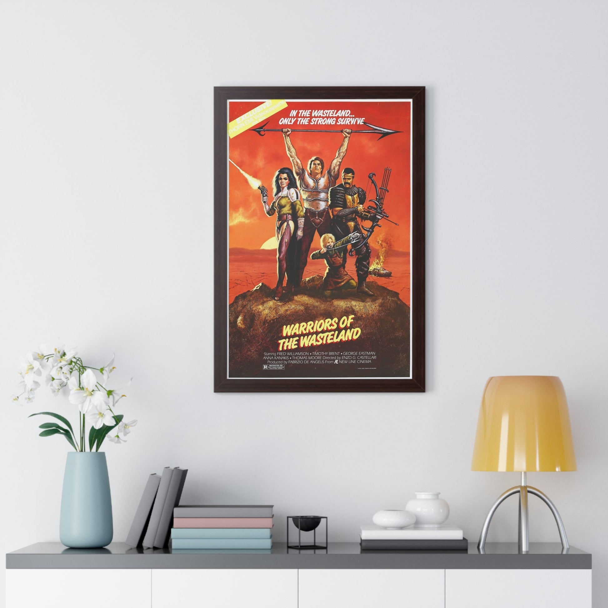 WARRIORS OF THE WASTELAND (THE NEW BARBARIANS) 1983 - Framed Movie Poster-The Sticker Space