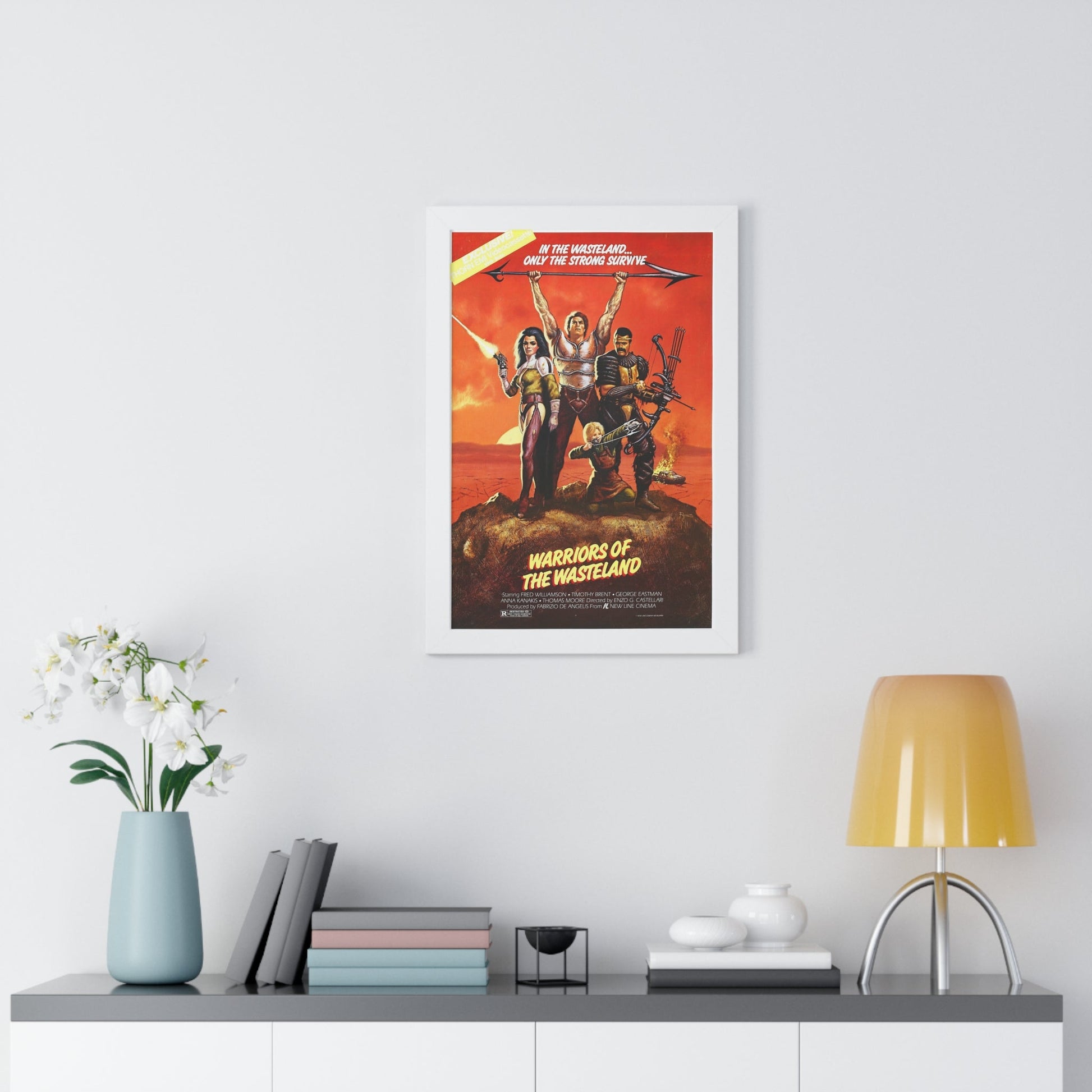 WARRIORS OF THE WASTELAND (THE NEW BARBARIANS) 1983 - Framed Movie Poster-The Sticker Space