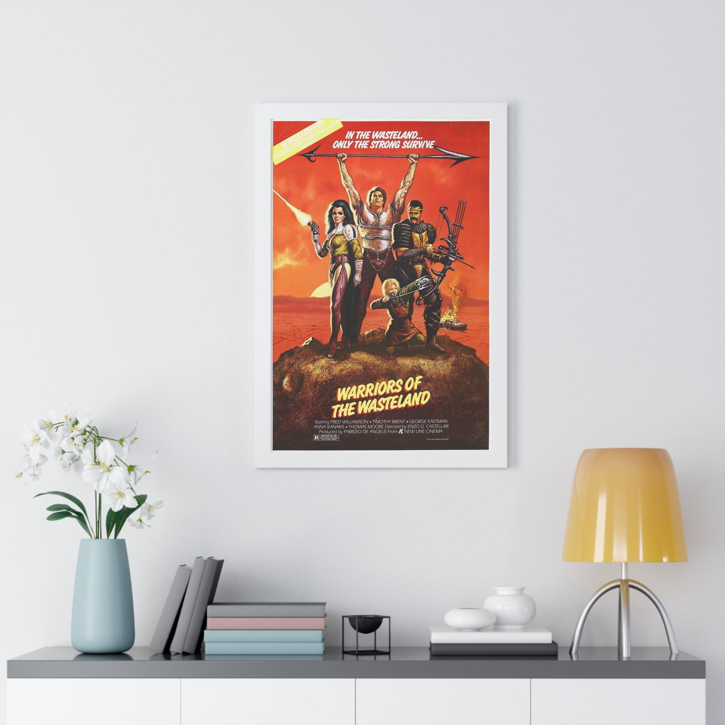 WARRIORS OF THE WASTELAND (THE NEW BARBARIANS) 1983 - Framed Movie Poster-The Sticker Space