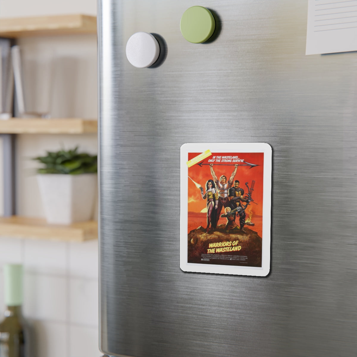 WARRIORS OF THE WASTELAND (THE NEW BARBARIANS) 1983 Movie Poster - Refrigerator Magnet-The Sticker Space