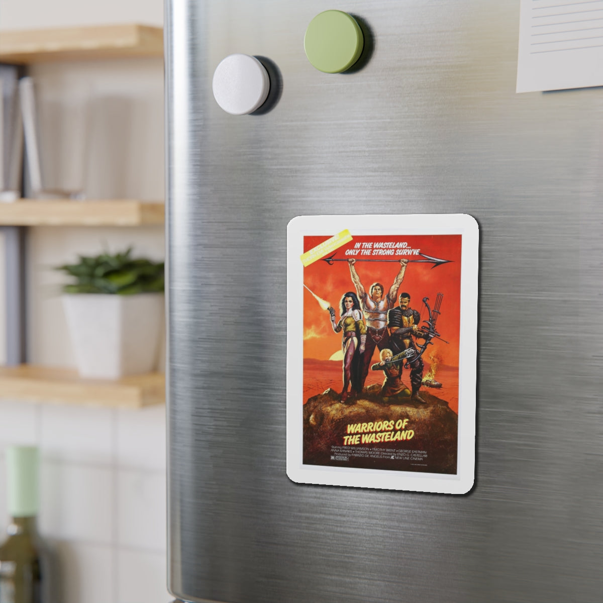 WARRIORS OF THE WASTELAND (THE NEW BARBARIANS) 1983 Movie Poster - Refrigerator Magnet-The Sticker Space