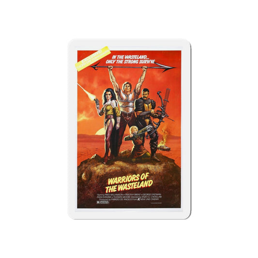 WARRIORS OF THE WASTELAND (THE NEW BARBARIANS) 1983 Movie Poster - Refrigerator Magnet-6 × 6"-The Sticker Space