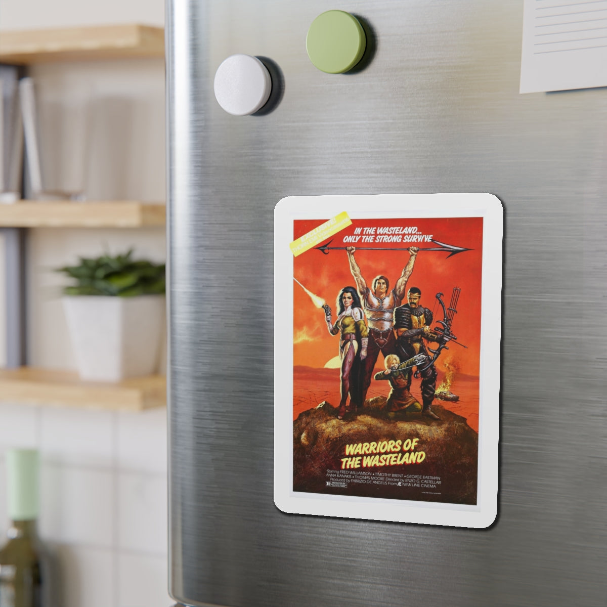 WARRIORS OF THE WASTELAND (THE NEW BARBARIANS) 1983 Movie Poster - Refrigerator Magnet-The Sticker Space