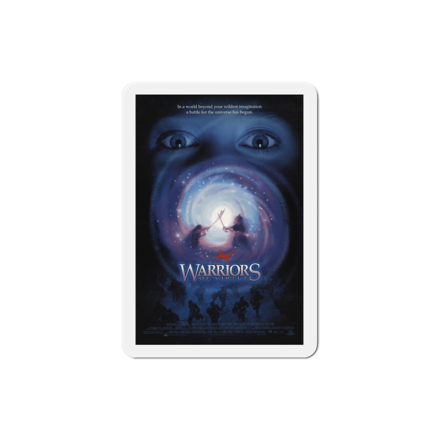 Warriors Of Virtue 1997 Movie Poster Die-Cut Magnet-The Sticker Space
