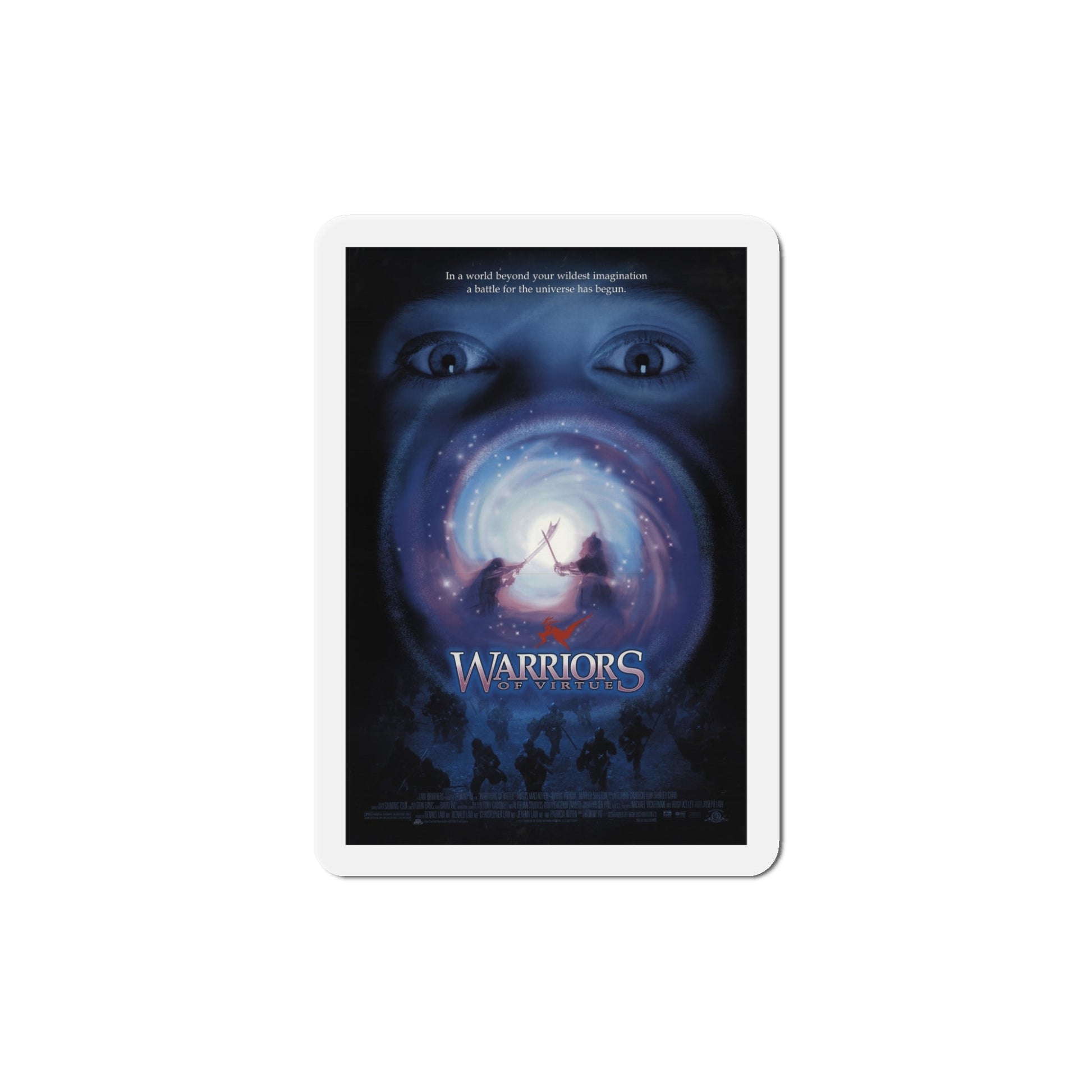 Warriors Of Virtue 1997 Movie Poster Die-Cut Magnet-The Sticker Space