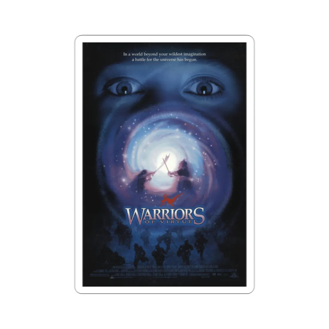 Warriors Of Virtue 1997 Movie Poster STICKER Vinyl Die-Cut Decal 2 Inch - The Sticker Space