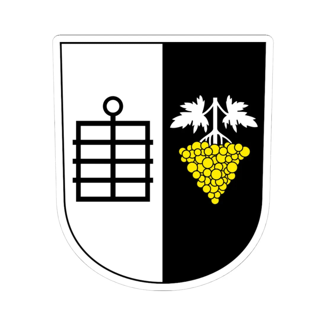 WarthWeiningen-blazon (Switzerland) (Coat of Arms) STICKER Vinyl Kiss-Cut Decal - The Sticker Space