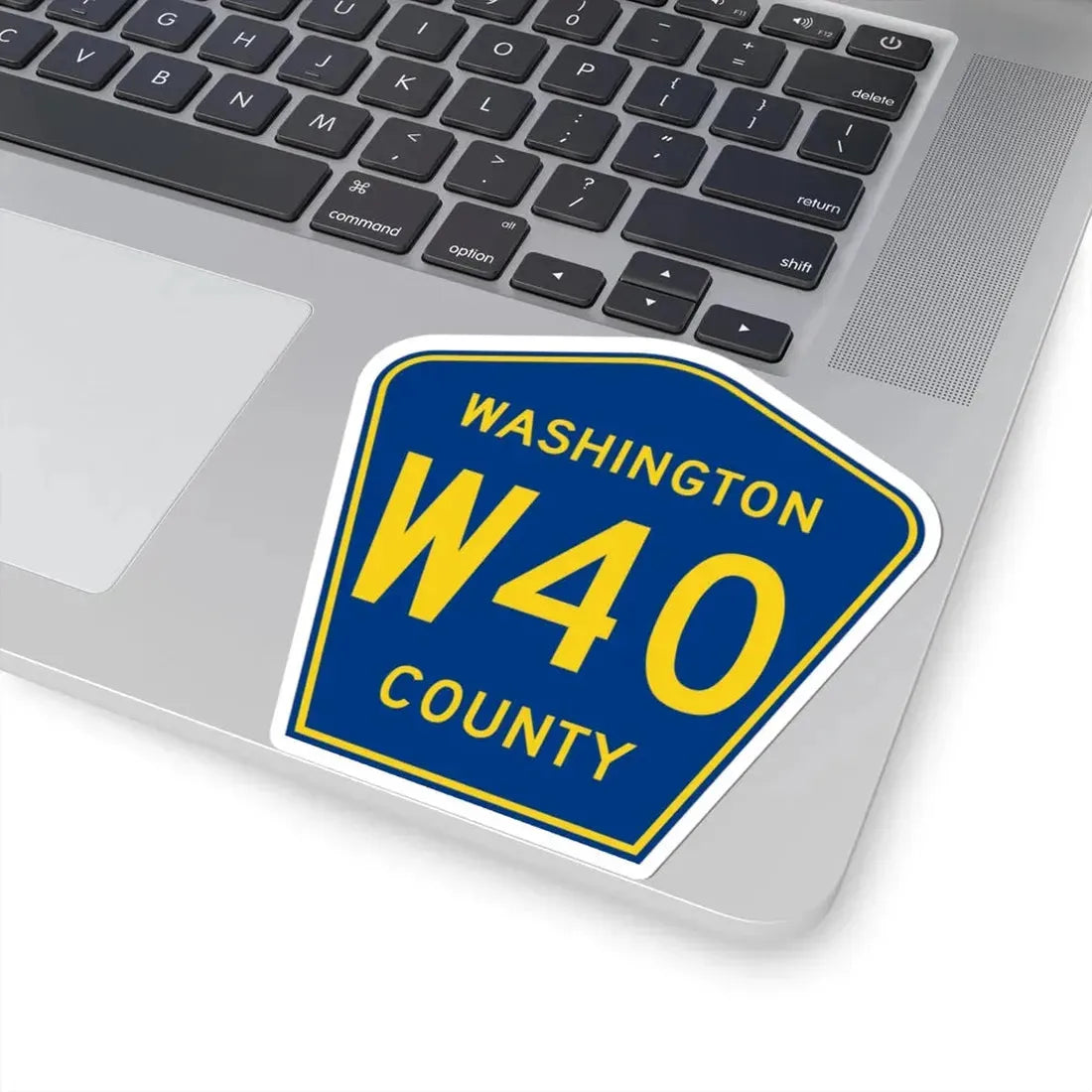 Washington County Route W40 IA (Iowa) (Road Sign) STICKER Vinyl Kiss-Cut Decal - The Sticker Space