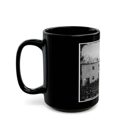 Washington, D.C. Adjusting The Rope For The Execution Of Wirz (U.S. Civil War) Black Coffee Mug-The Sticker Space