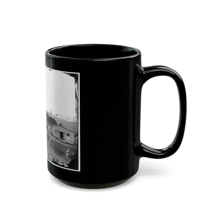 Washington, D.C. Band Before Officers' Quarters At Harewood Hospital (U.S. Civil War) Black Coffee Mug-The Sticker Space