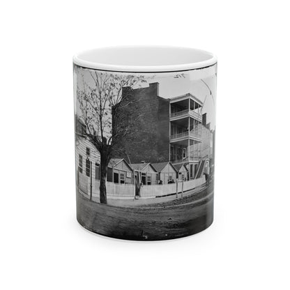 Washington, D.C. Buildings Of The Sanitary Commission Home Lodge For Invalid Soldiers, North Capitol Near C St. (U.S. Civil War) White Coffee Mug-11oz-The Sticker Space