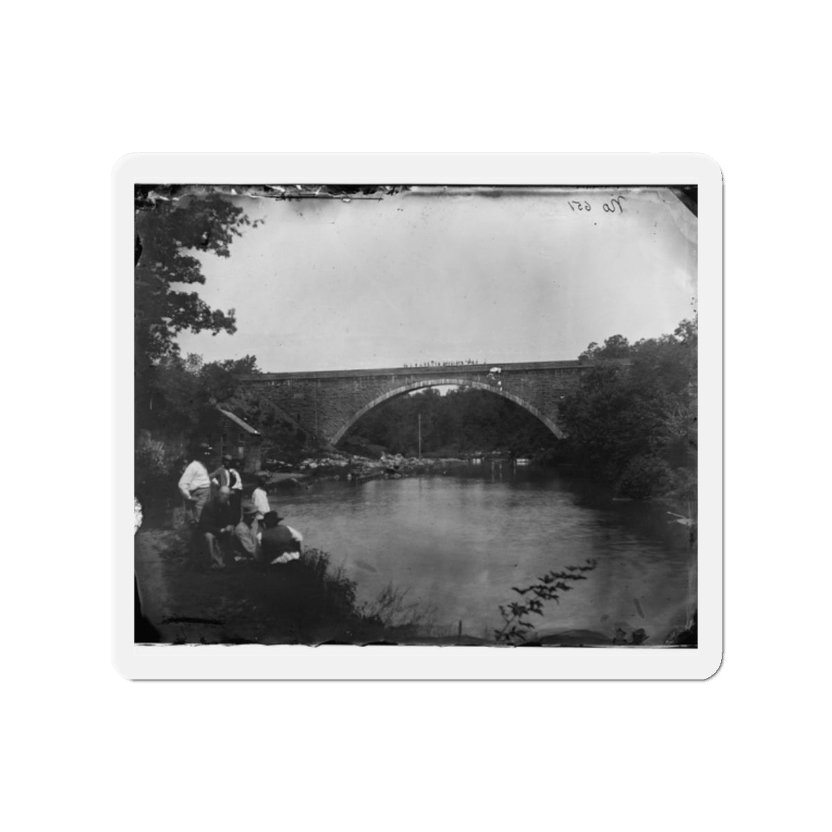 Washington, D.C. Cabin John Bridge In Nearby Maryland (U.S. Civil War) Refrigerator Magnet-2" x 2"-The Sticker Space