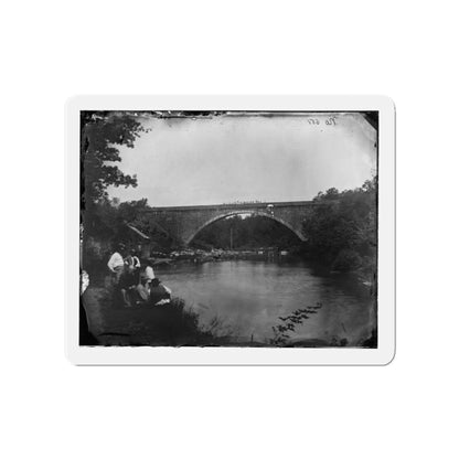 Washington, D.C. Cabin John Bridge In Nearby Maryland (U.S. Civil War) Refrigerator Magnet-4" x 4"-The Sticker Space