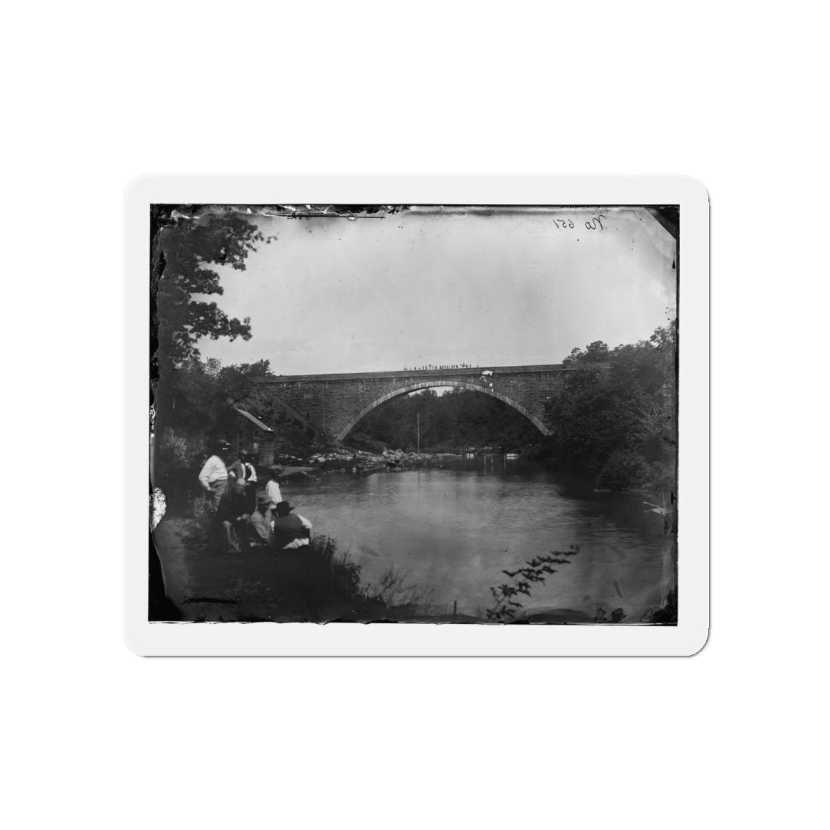 Washington, D.C. Cabin John Bridge In Nearby Maryland (U.S. Civil War) Refrigerator Magnet-5" x 5"-The Sticker Space