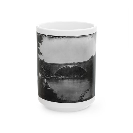 Washington, D.C. Cabin John Bridge In Nearby Maryland (U.S. Civil War) White Coffee Mug-15oz-The Sticker Space