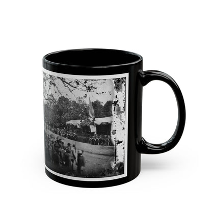 Washington, D.C. Cavalry Unit Passing Presidential Reviewing Stand (U.S. Civil War) Black Coffee Mug