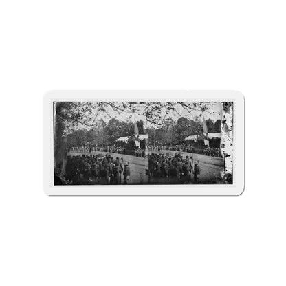 Washington, D.C. Cavalry Unit Passing Presidential Reviewing Stand (U.S. Civil War) Refrigerator Magnet-5" x 5"-The Sticker Space