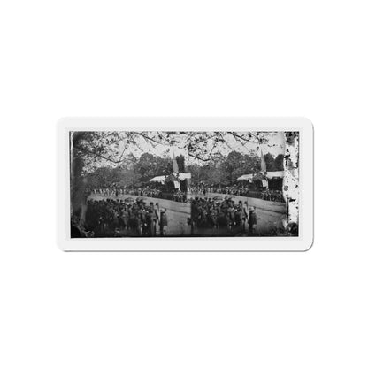 Washington, D.C. Cavalry Unit Passing Presidential Reviewing Stand (U.S. Civil War) Refrigerator Magnet-6 × 6"-The Sticker Space