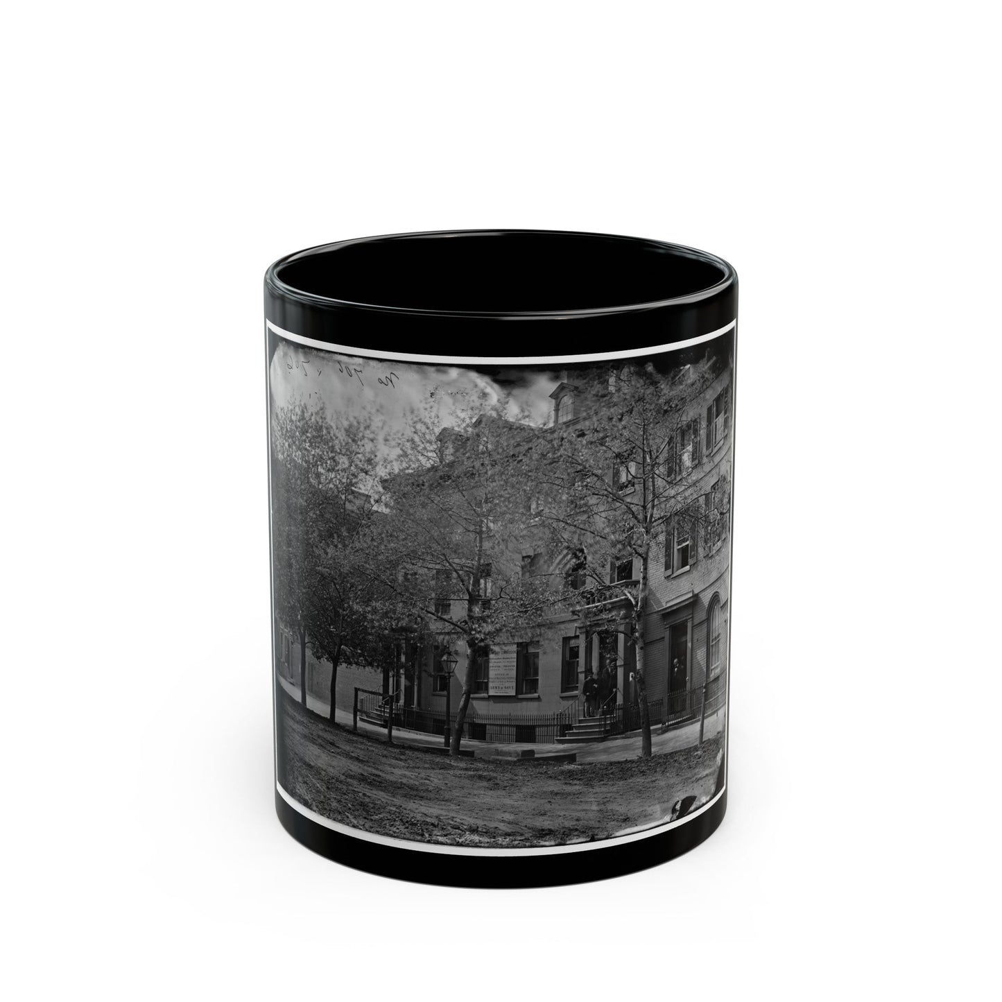 Washington, D.C. Central Office Of The Sanitary Commission, 1333 F Street, N.W. (U.S. Civil War) Black Coffee Mug