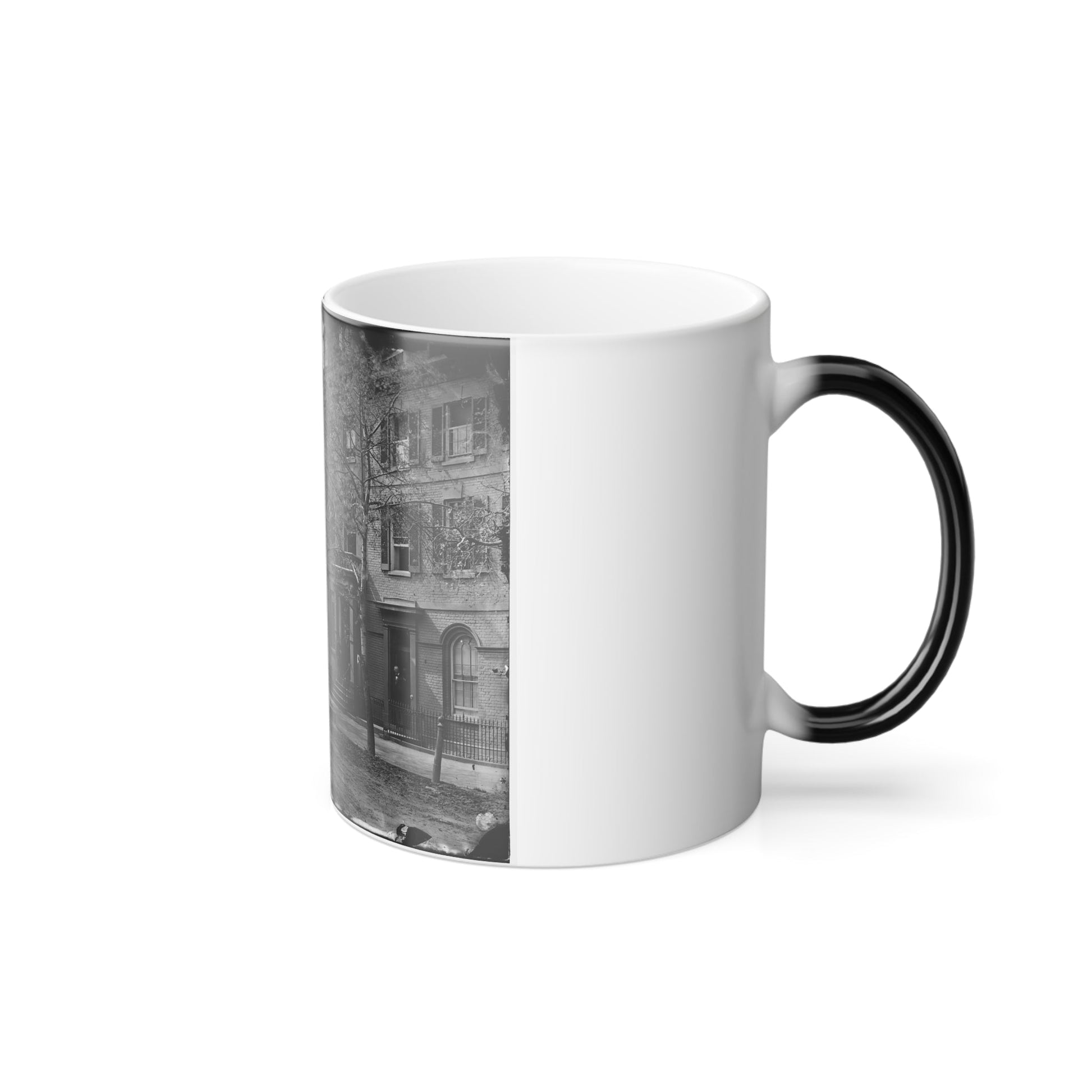 Washington, D.C. Central Office of the Sanitary Commission, 1333 F Street, N.W. (U.S. Civil War) Color Morphing Mug 11oz-11oz-The Sticker Space