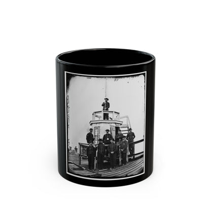 Washington, D.C. Central Signal Station, Winder Building, 17th And E Streets Nw, And Signal Corps Men (U.S. Civil War) Black Coffee Mug-11oz-The Sticker Space