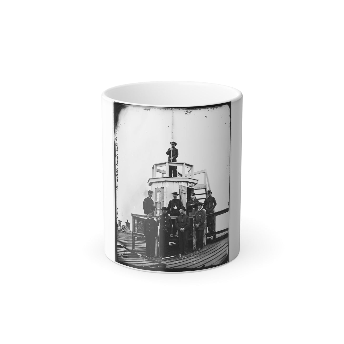 Washington, D.C. Central Signal Station, Winder Building, 17Th and E Streets Nw, and Signal Corps Men (U.S. Civil War) Color Morphing Mug 11oz-11oz-The Sticker Space