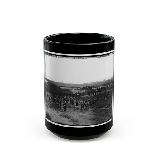 Washington, D.C. Company M, 9th New York Heavy Artillery, In A Fort (U.S. Civil War) Black Coffee Mug-15oz-The Sticker Space