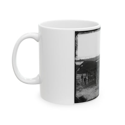 Washington, D.C. Company M, 9th New York Heavy Artillery, In A Fort (U.S. Civil War) White Coffee Mug-The Sticker Space