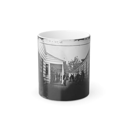 Washington, D.C. Convalescent Soldiers and Others Outside Quarters of the Sanitary Commission Home Lodge (U.S. Civil War) Color Morphing Mug 11oz-11oz-The Sticker Space