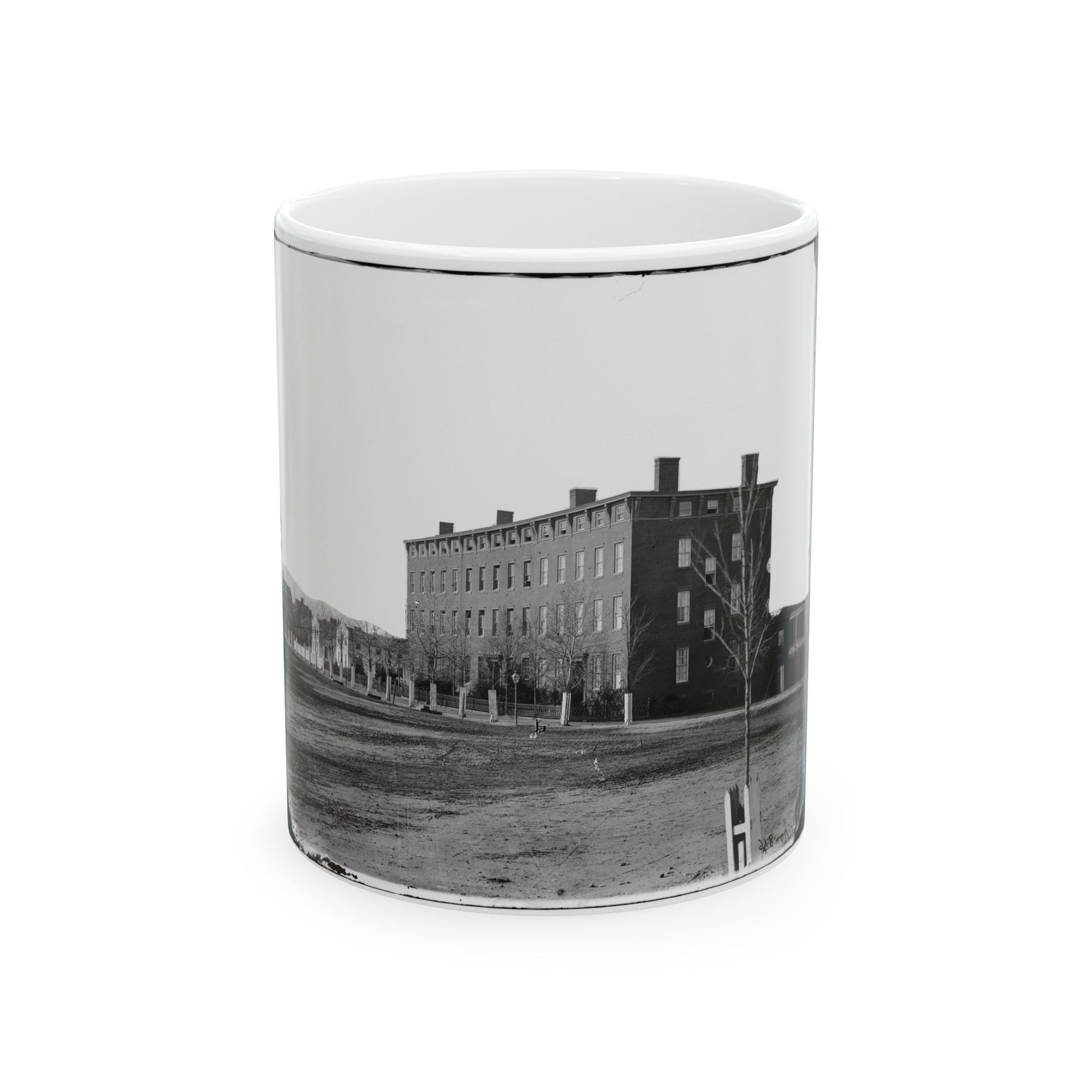 Washington, D.C. Douglas Hospital (Formerly Minnesota Row ), 2d And I Streets Nw (U.S. Civil War) White Coffee Mug-11oz-The Sticker Space