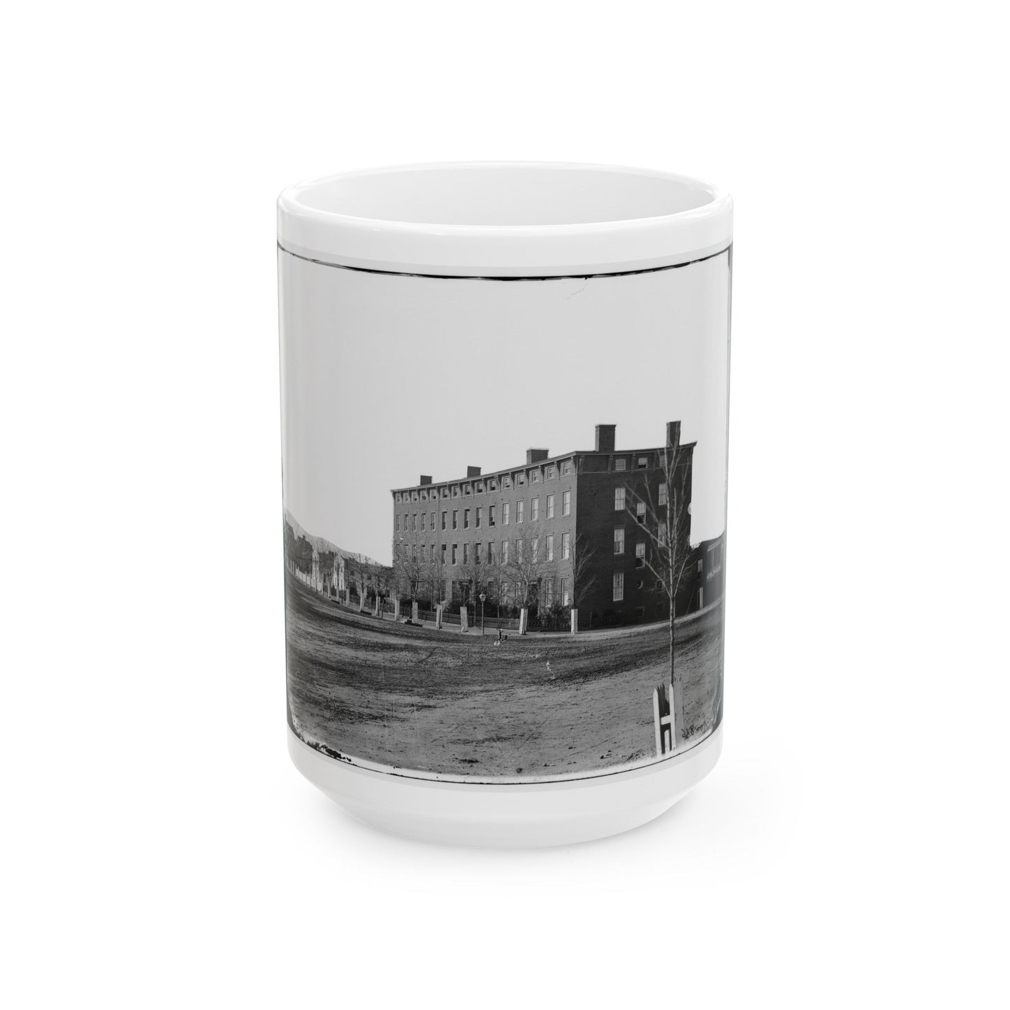 Washington, D.C. Douglas Hospital (Formerly Minnesota Row ), 2d And I Streets Nw (U.S. Civil War) White Coffee Mug-15oz-The Sticker Space