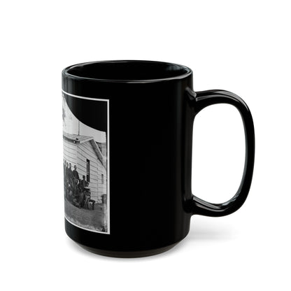 Washington, D.C. Drum Corps Of 10th Veteran Reserve Corps At Leisure (U.S. Civil War) Black Coffee Mug-The Sticker Space