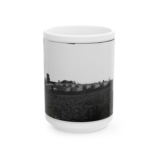 Washington, D.C. General View Of Harewood Hospital, On Farm Of W. W. Corcoran, 7th Street Road Near Soldiers' Home (U.S. Civil War) White Coffee Mug-15oz-The Sticker Space