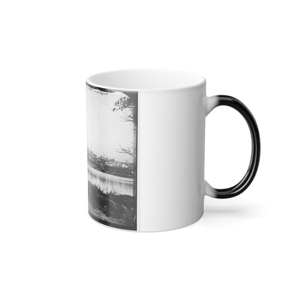 Washington, D.C. Georgetown Waterfront With Sailing Vessels, Seen From Mason's Island (U.S. Civil War) Color Morphing Mug 11oz-11oz-The Sticker Space