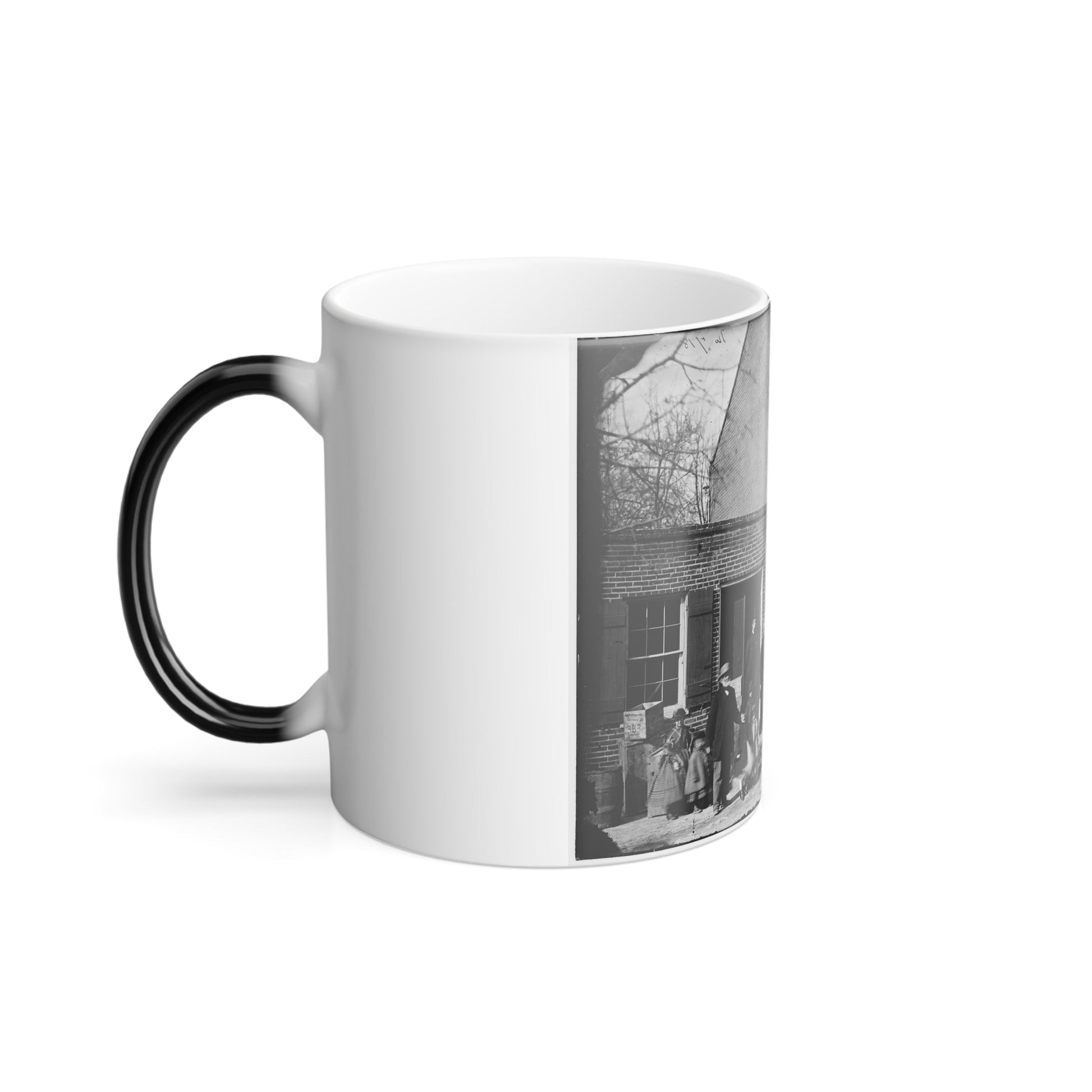 Washington, D.C. Group Before Office of U.S. Christian Commission, 8Th and H Sts. Nw (U.S. Civil War) Color Morphing Mug 11oz-11oz-The Sticker Space