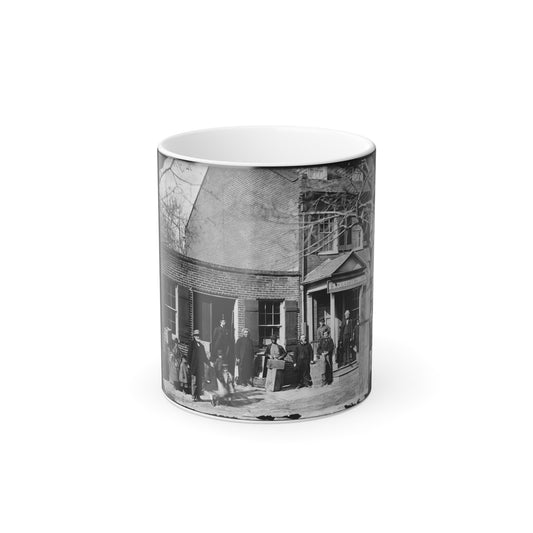 Washington, D.C. Group Before Office of U.S. Christian Commission, 8Th and H Sts. Nw (U.S. Civil War) Color Morphing Mug 11oz-11oz-The Sticker Space