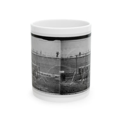 Washington, D.C. Hanging Bodies Of The Conspirators; Guards Only In Yard (U.S. Civil War) White Coffee Mug-11oz-The Sticker Space